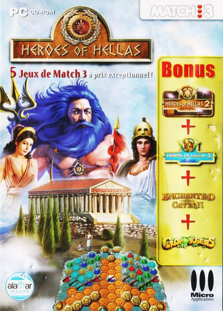 Heroes of Hellas / Heroes of Hellas 2 / Heroes of Hellas 3 / Enchanted Cavern 2 / Crop Busters Logo