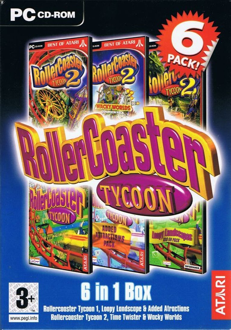RollerCoaster Tycoon 6 Pack Logo