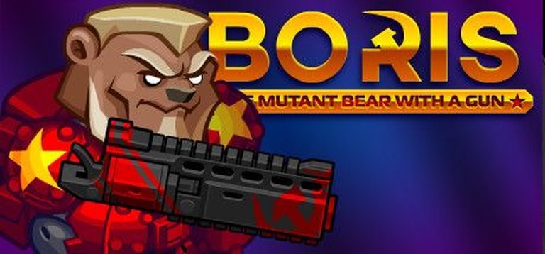 Boris: The Mutant Bear with a Gun Logo