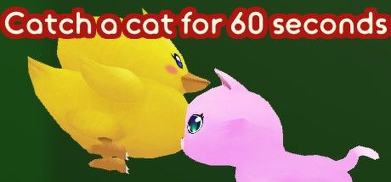 Catch a cat for 60 seconds Logo