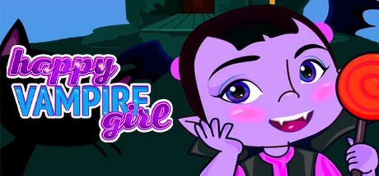 Happy Vampire Girl Logo
