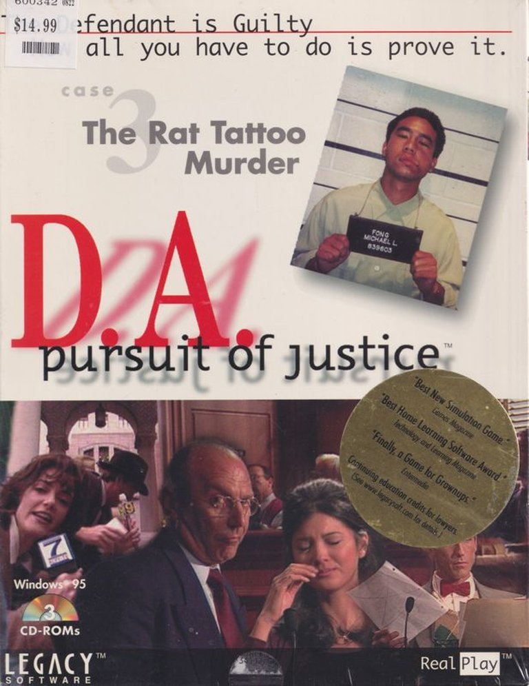 D.A.: Pursuit of Justice - The Rat Tattoo Murder Logo