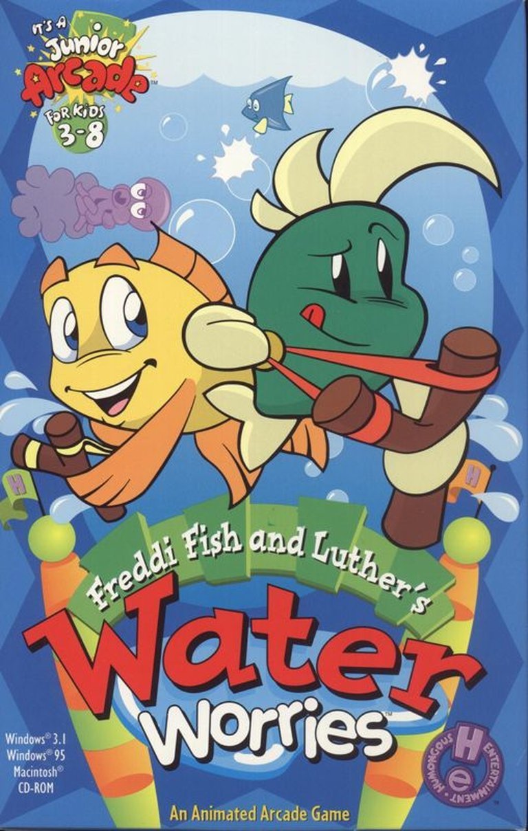 Freddi Fish and Luther's Water Worries Logo