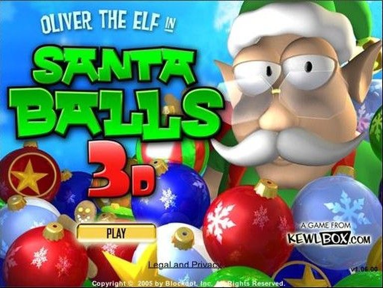 Santa Balls 3D Logo