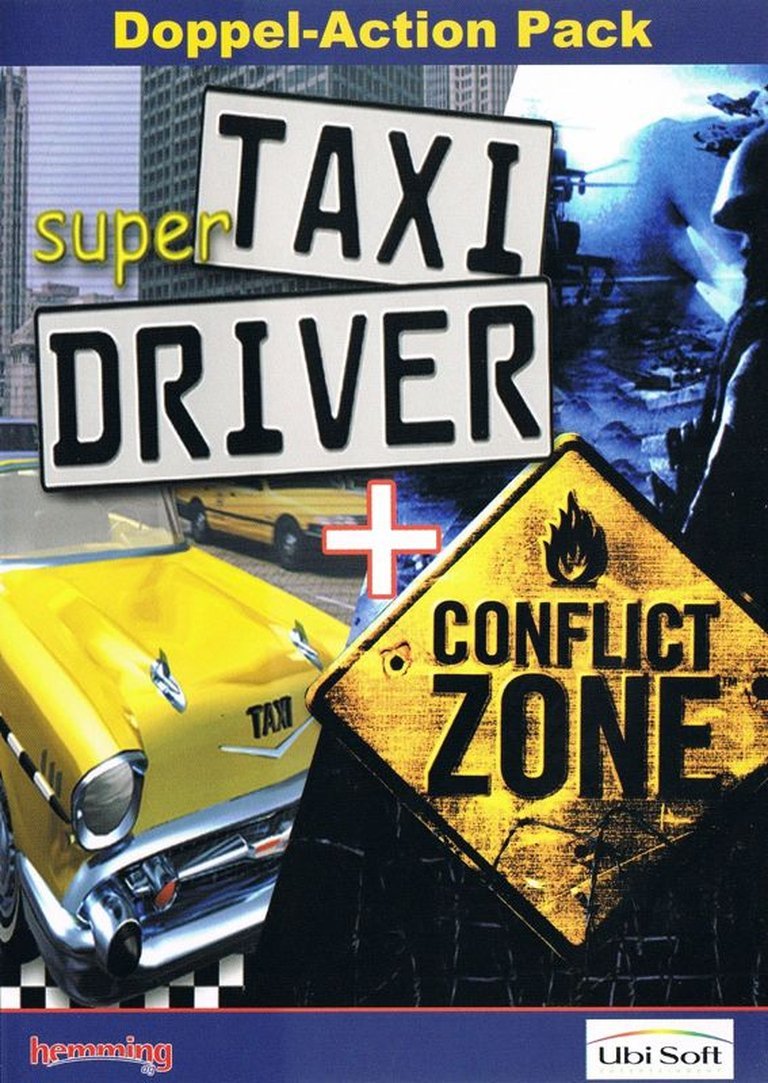 Doppel-Action Pack: Super Taxi Driver + Conflict Zone Logo