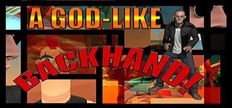 A God-Like Backhand! Logo
