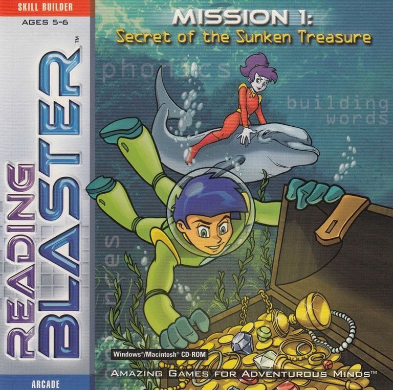 Reading Blaster Mission 1: Secret of the Sunken Treasure Logo