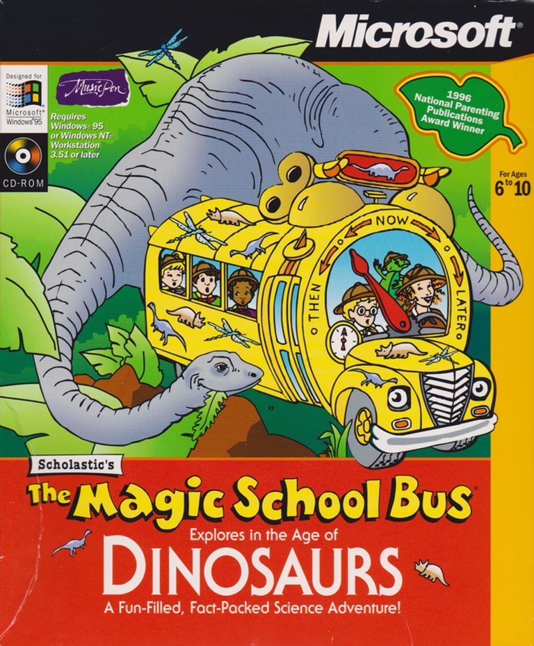 Scholastic's The Magic School Bus Explores in the Age of Dinosaurs Logo