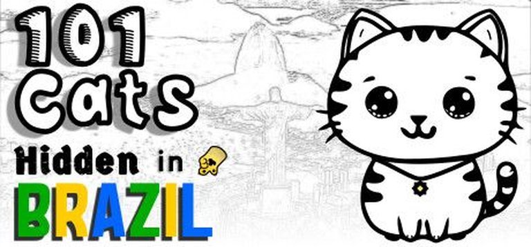 101 Cats Hidden in Brazil Logo