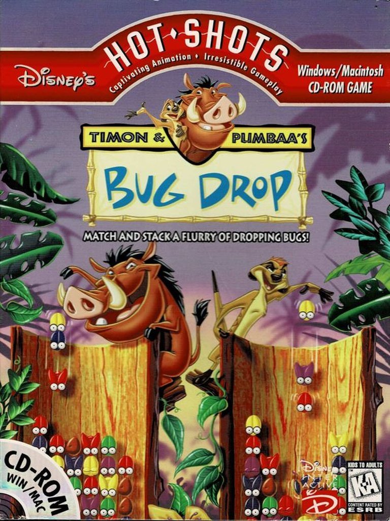 Disney's Hot Shots: Timon and Pumbaa's Bug Drop Logo