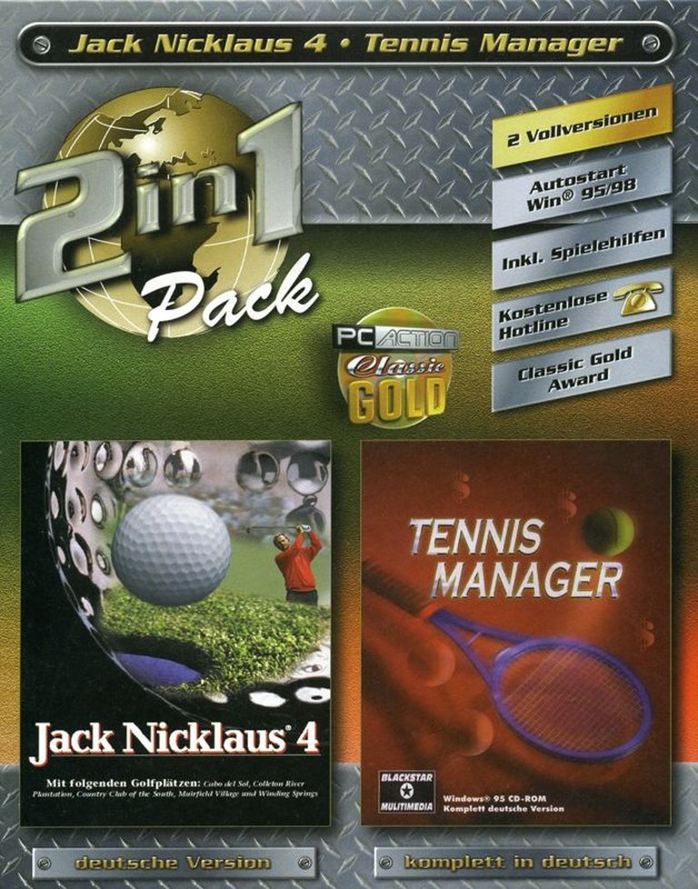 2 in 1 Pack: Jack Nicklaus 4 / Tennis Manager Logo