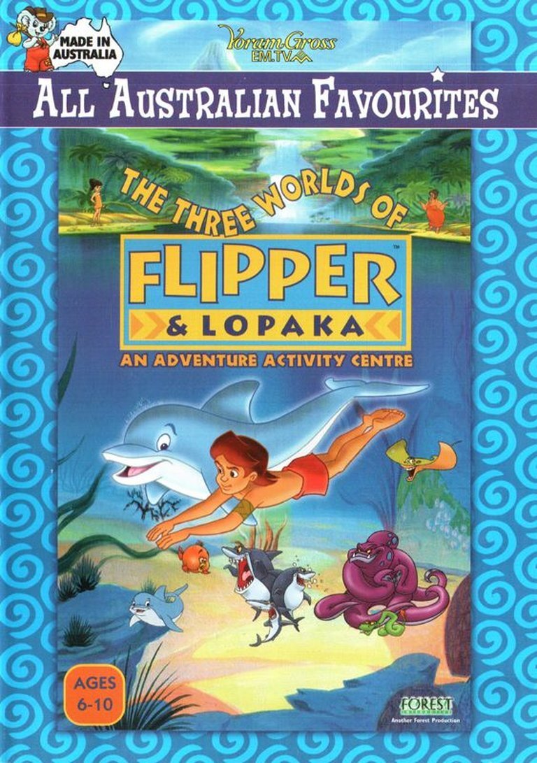 The Three Worlds of Flipper and Lopaka Logo