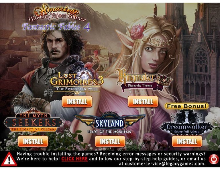 Amazing Hidden Object Games: Fantastic Fables 4 Logo