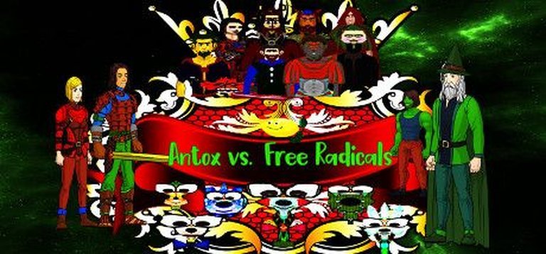 Antox vs. Free Radicals Logo