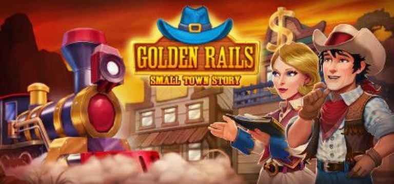 Golden Rails: Small Town Story Logo
