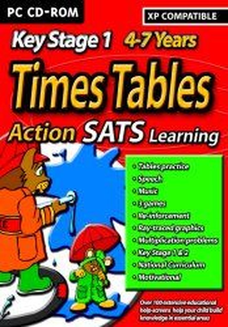 Action SATS Learning: Key Stage 1 4-7 Years: Times Tables Logo