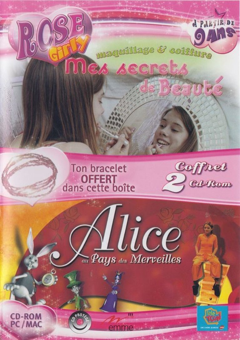 Alice au Pays des Merveilles / Rose Girly Logo