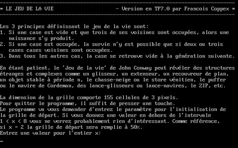 Conway's Game of Life Logo