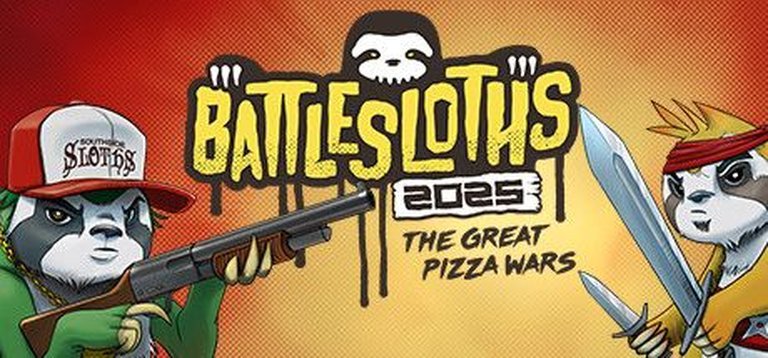 Battlesloths 2025: The Great Pizza Wars Logo