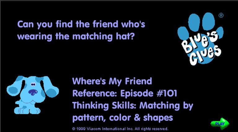 Blue's Clues: Where's My Friend? Logo