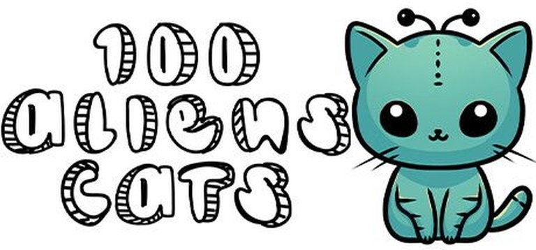 100 Aliens Cats Logo