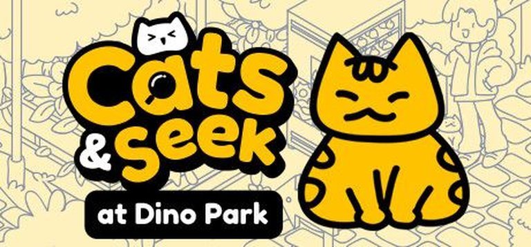 Cats & Seek: at Dino Park Logo