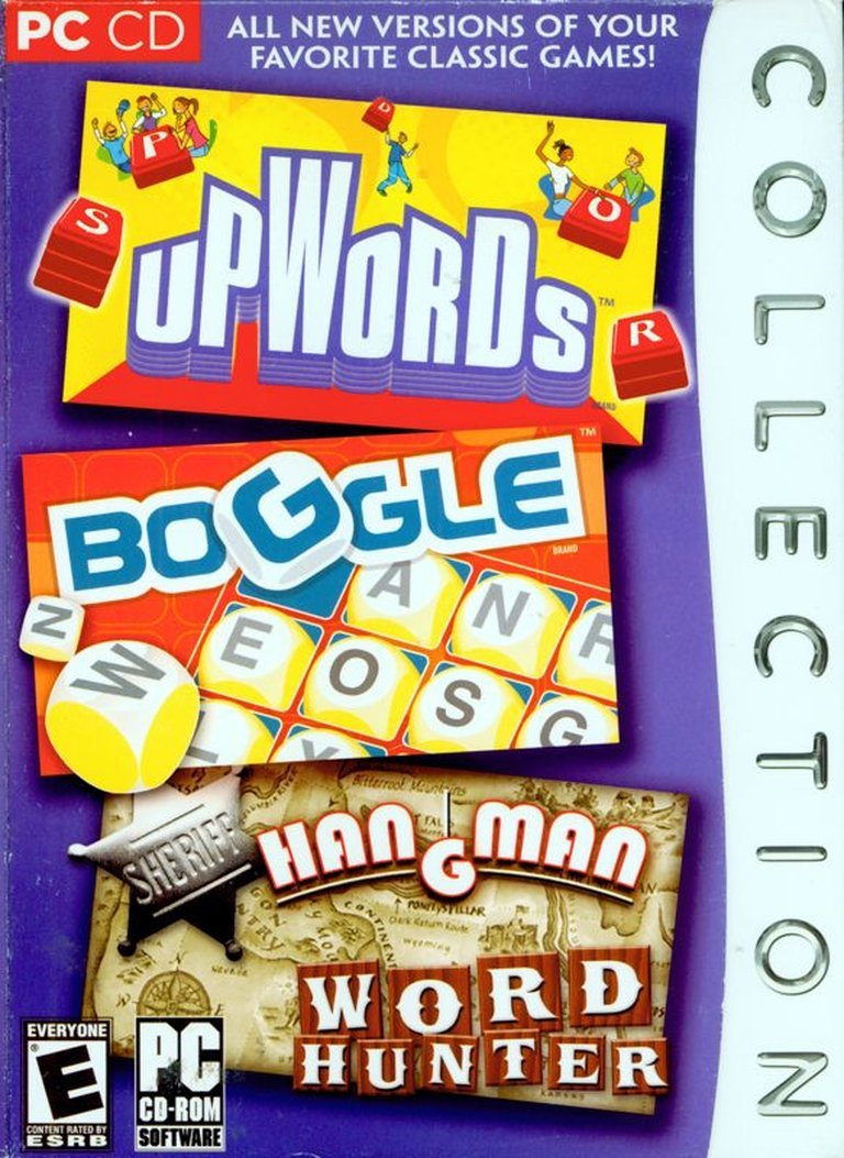 UpWords, Boggle, Hangman & Word Hunter Collection Logo