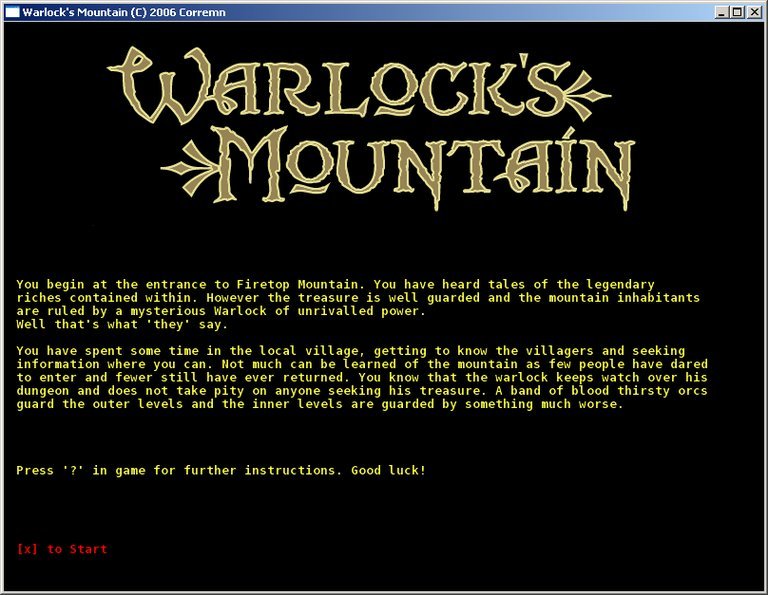 Warlock's Mountain Logo