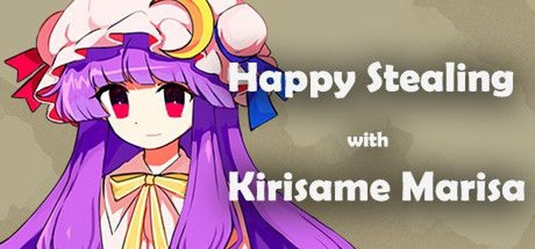 Happy Stealing with Kirisame Marisa Logo