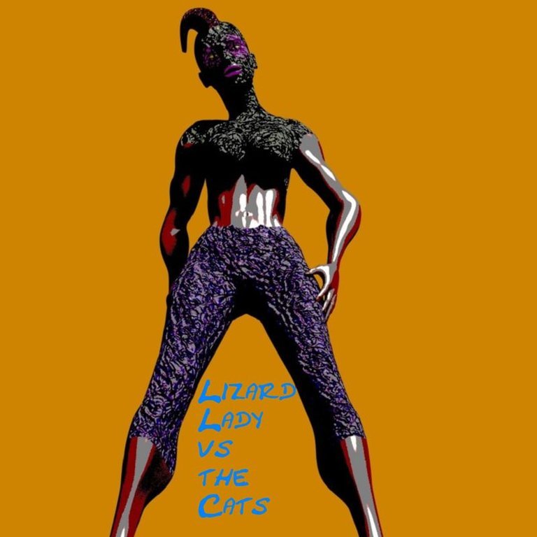 Lizard Lady vs the Cats Logo