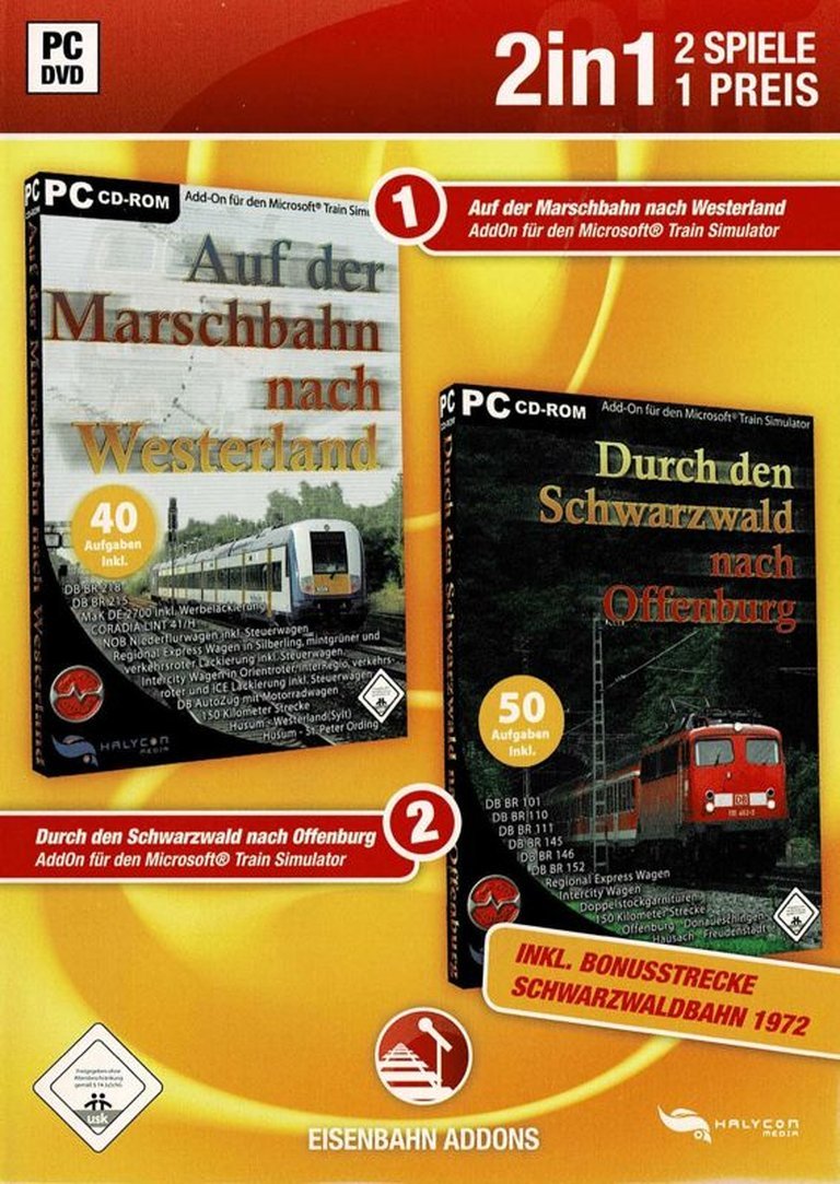 2in1: Auf der Marschbahn nach Westerland / Durch den Schwarzwald nach Offenburg Logo