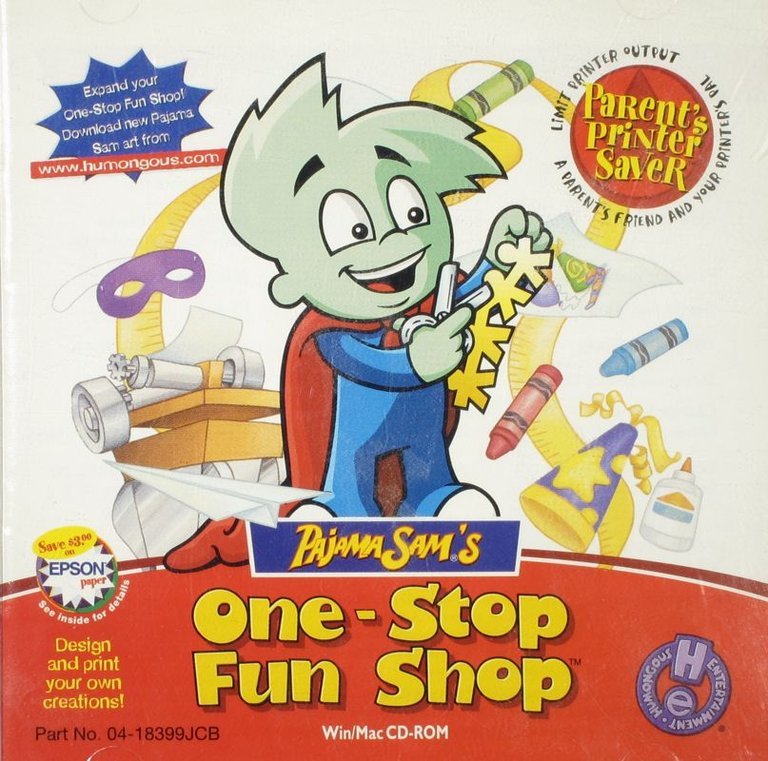 Pajama Sam's One Stop Fun Shop Logo